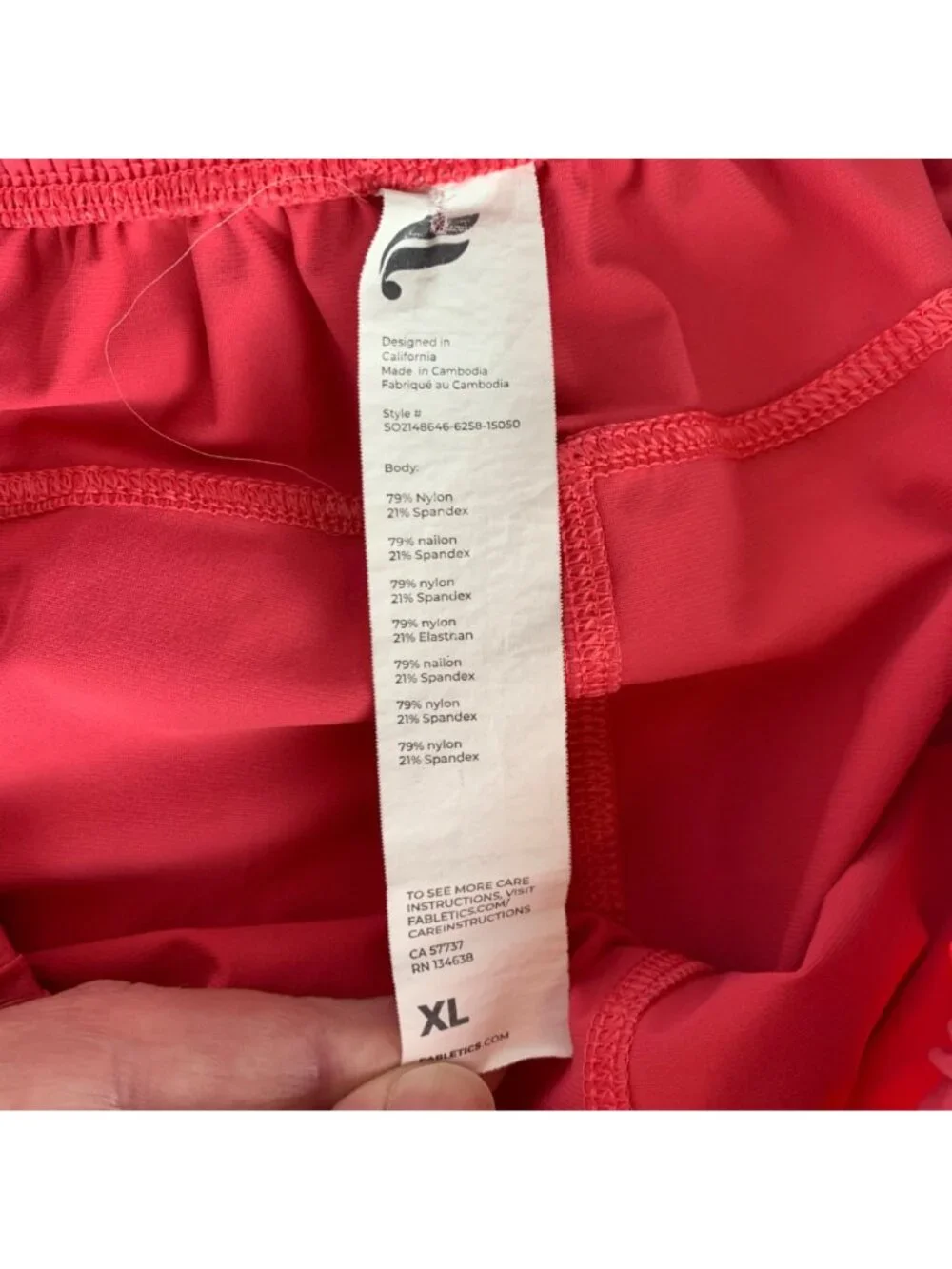 Lot of 7 Fabletics Multicolor Athletic Shorts Mens XL
